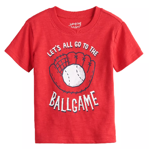 Toddler Boy Jumping Beans® Red Ballgame Graphic Tee