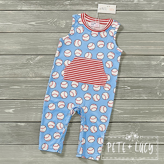 Pete + Lucy Batter Batter Swing Romper