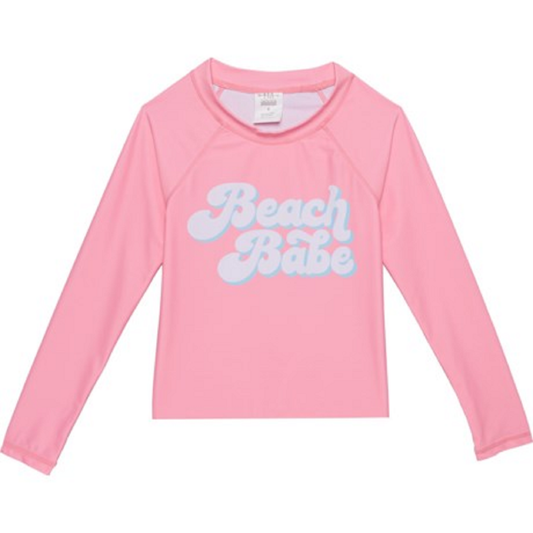 Feather 4 Arrow Big Girls Beach Babe Rash Guard - UPF 50, Long Sleeve