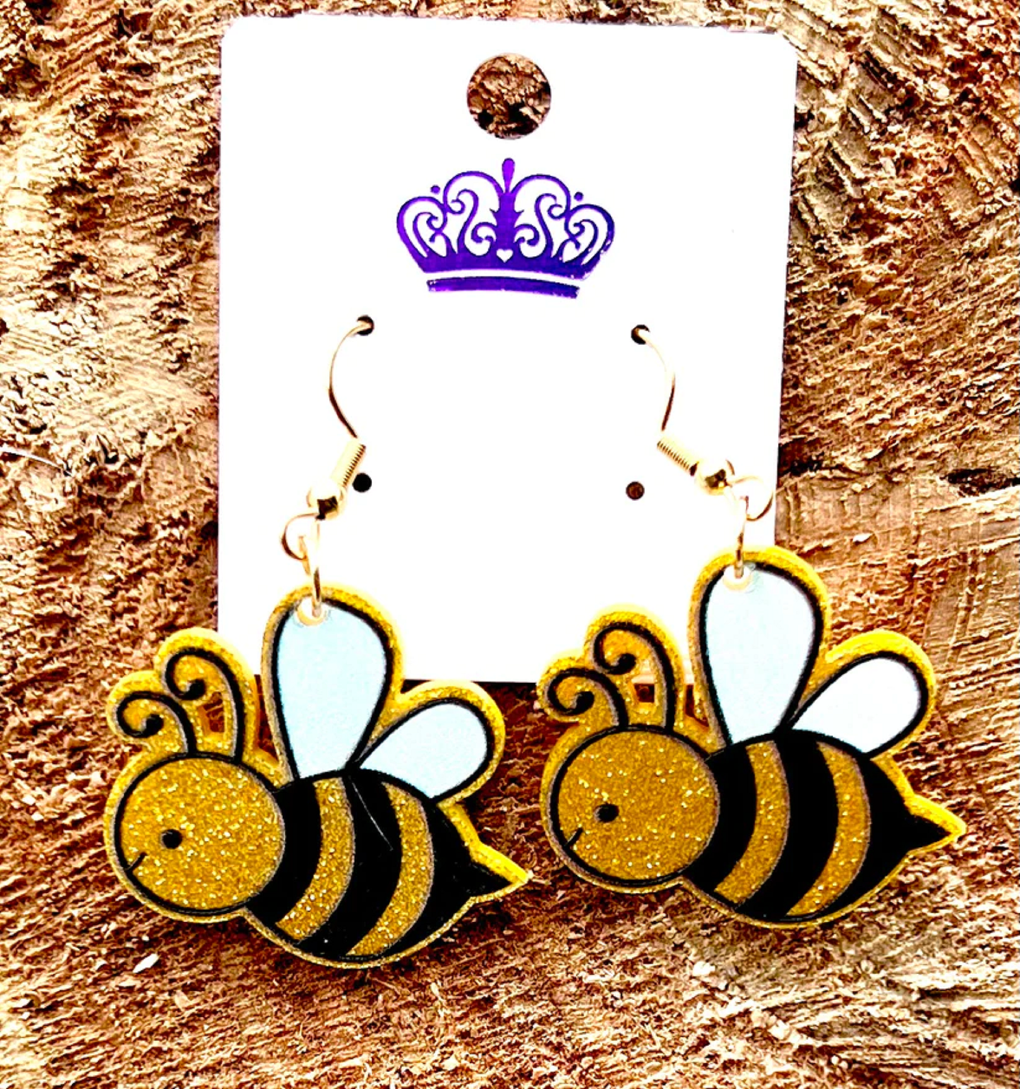 Bumblebee Acrylic Earrings