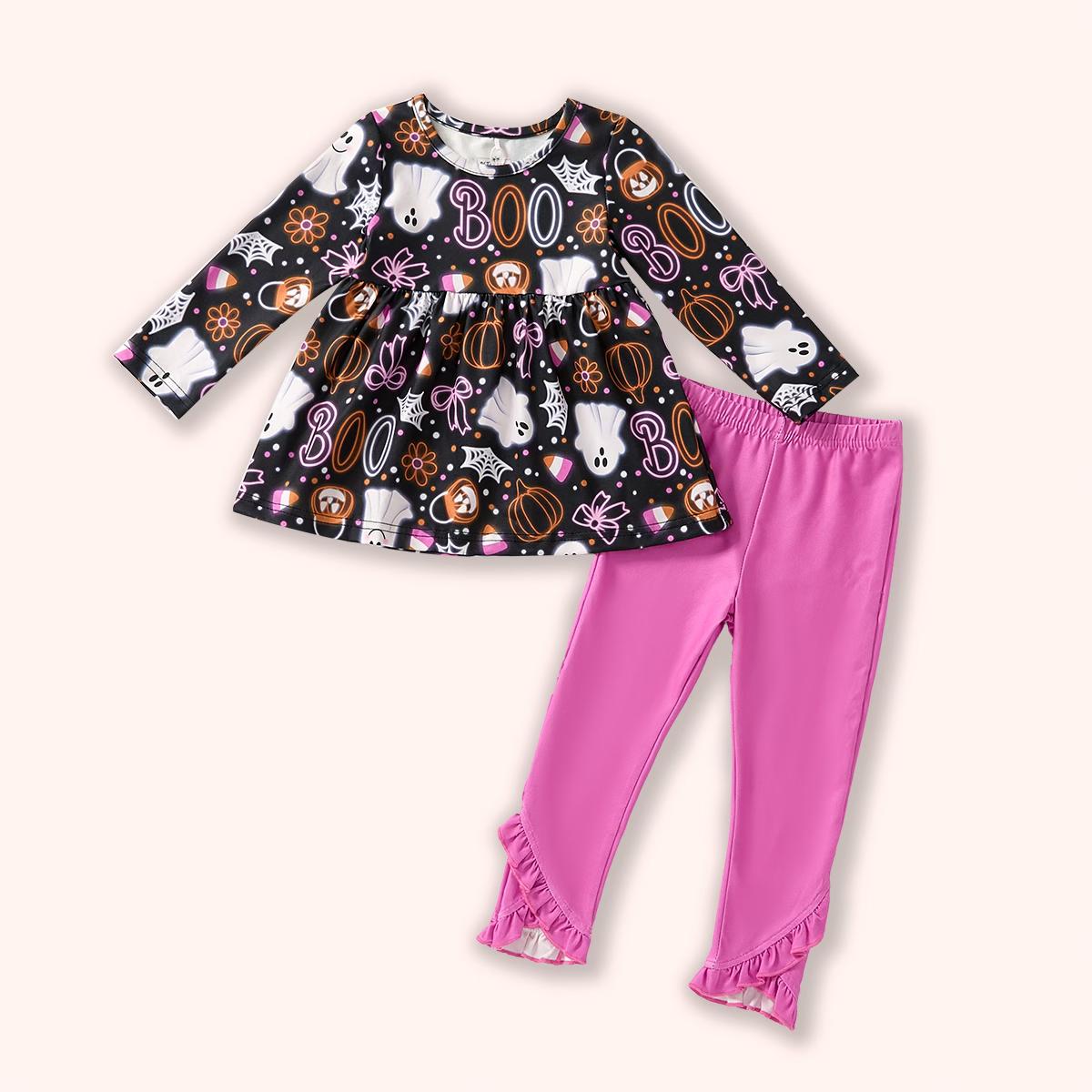 Pete + Lucy Lil' Boo Long Sleeve Pant Set