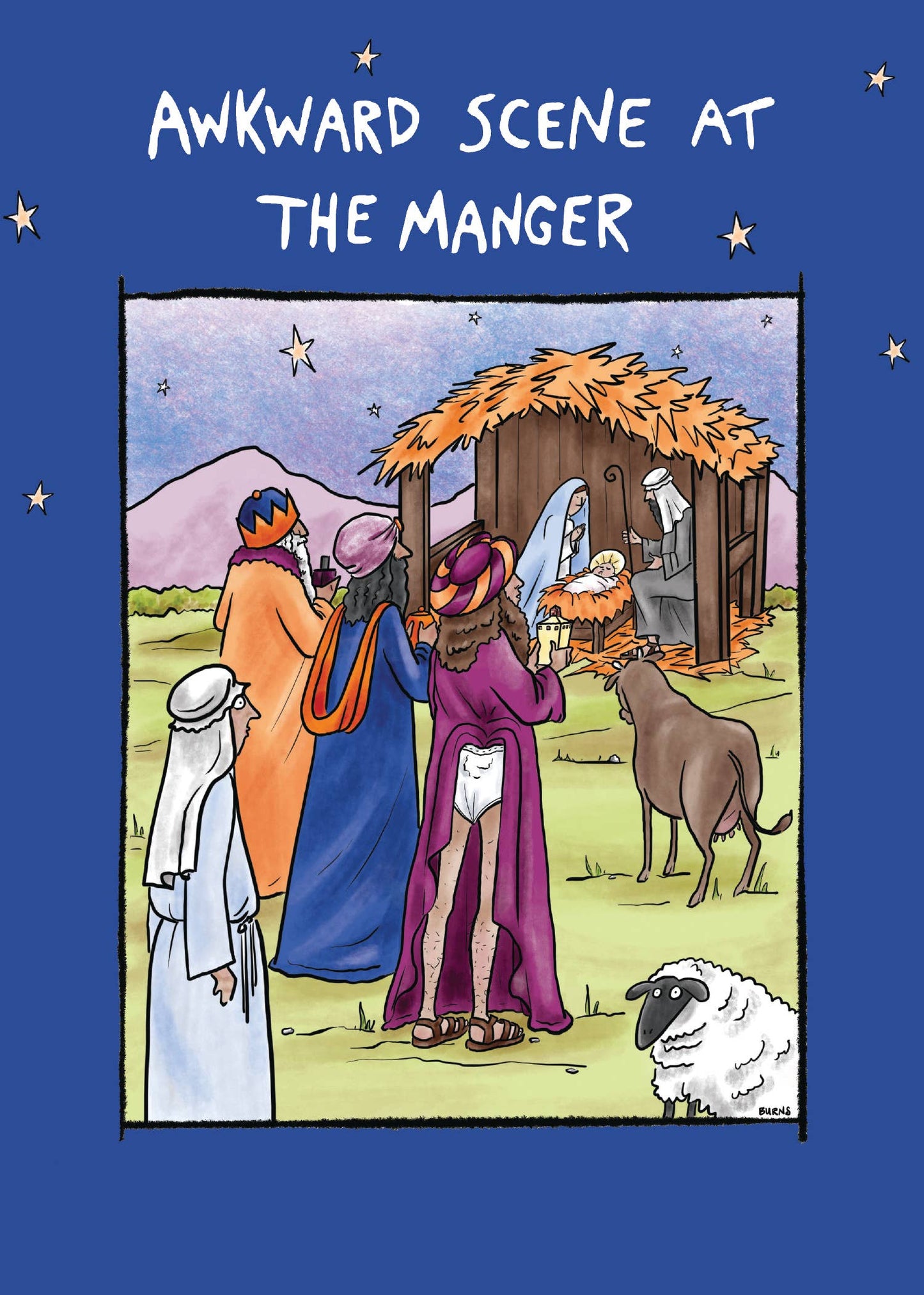 Awkward Manger Christmas Card