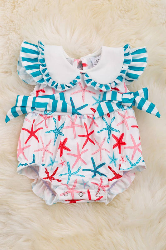 SEA STAR PRINTED BABY ROMPER