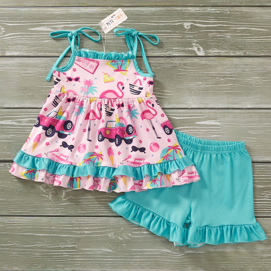 Pete + Lucy California Doll Short Set