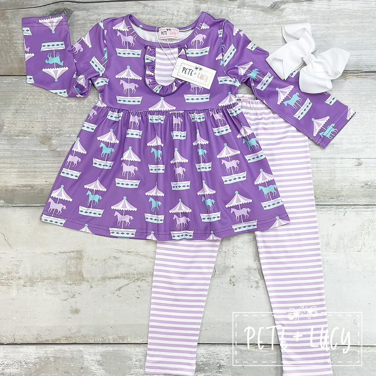 Pete + Lucy Carousel Cutie Pant Set