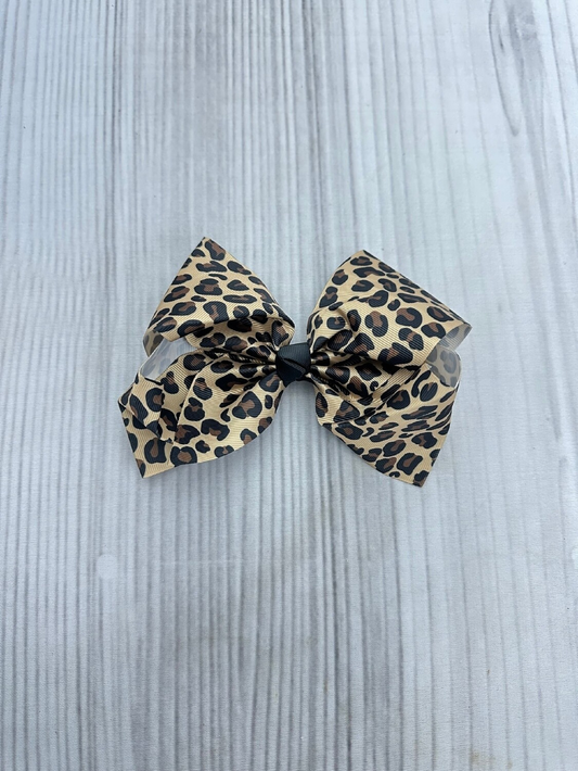 Cheetah Hair Bow