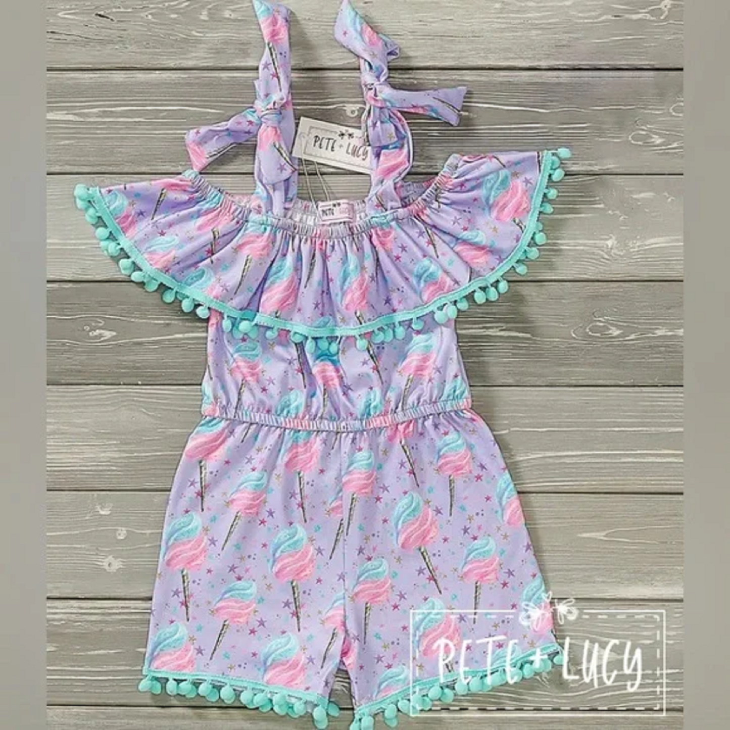 Pete + Lucy Cotton Candy Delight Romper