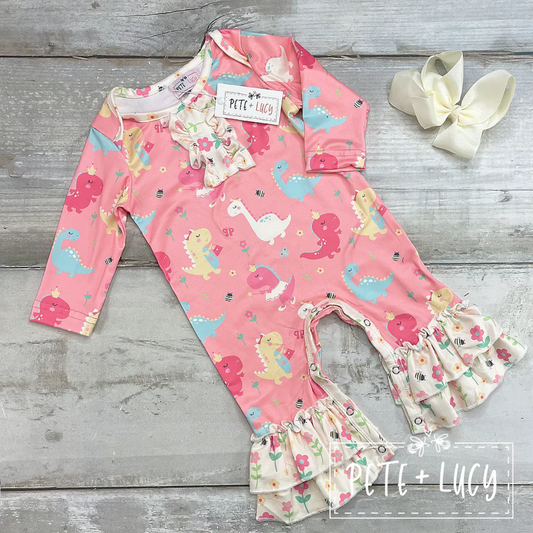 Pete +Lucy Darling Dinos Romper