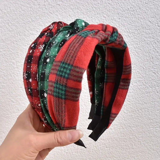 Xmas Plaid Headband