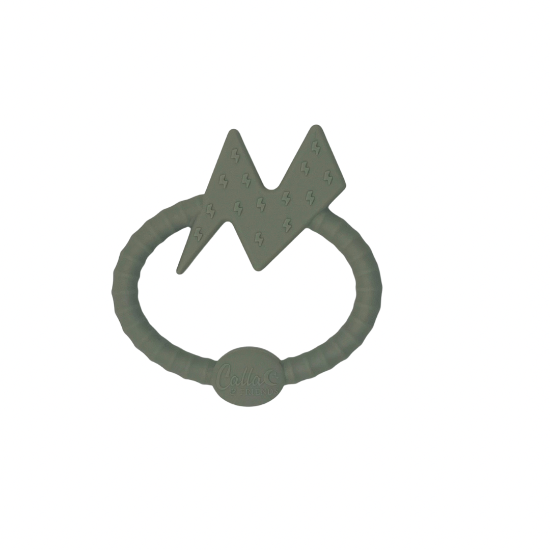 BOLT Silicone Sensory Teether: Blackout