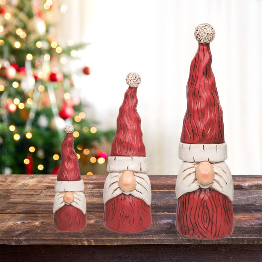 Large Christmas Resin Gnome Santa Decor Resin
