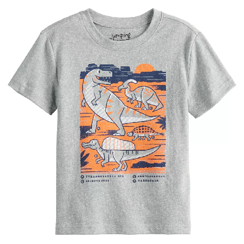 Toddler Boy Jumping Beans® Gray Dinosaur Graphic Tee