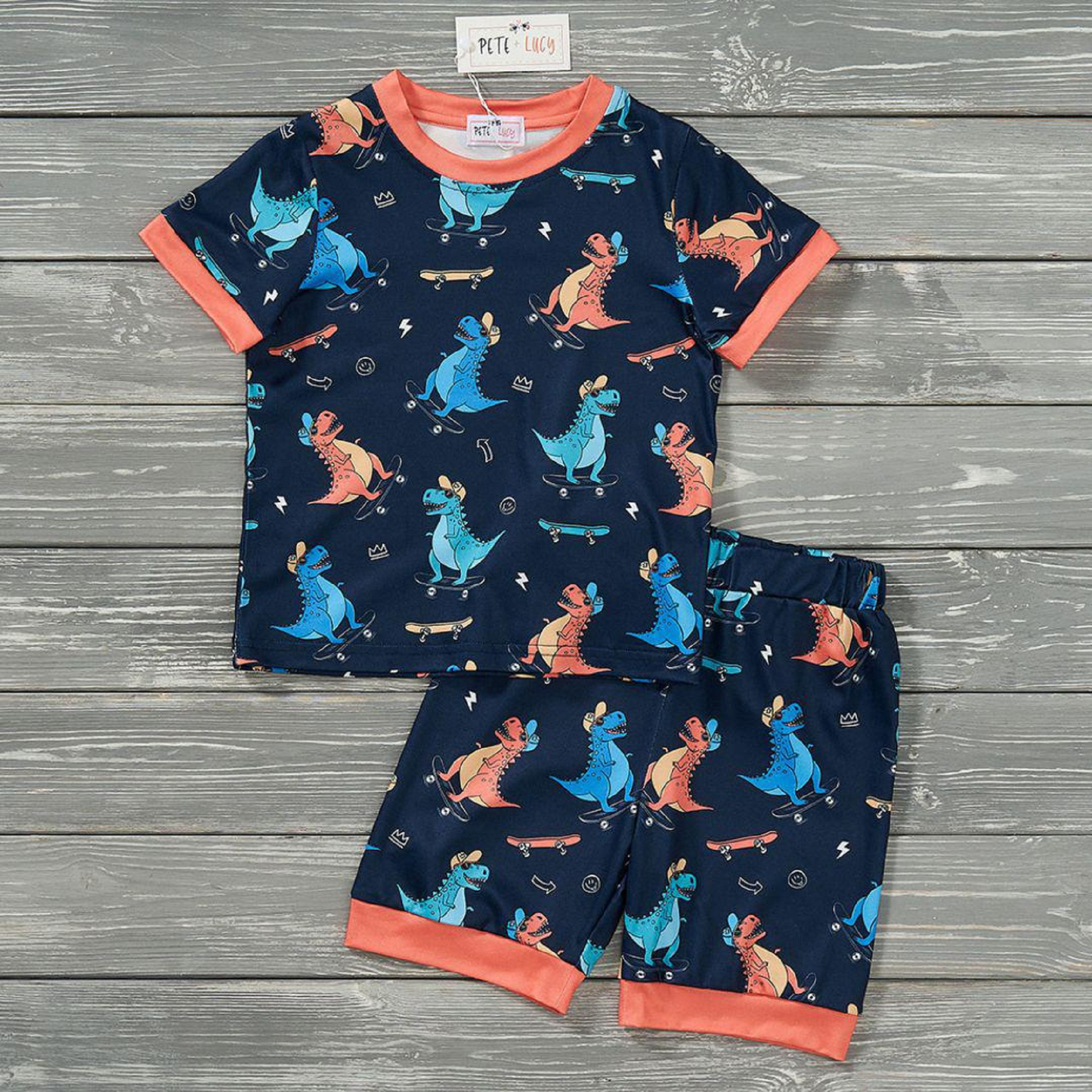 Pete + Lucy Roar Riders - Boy Loungewear Set