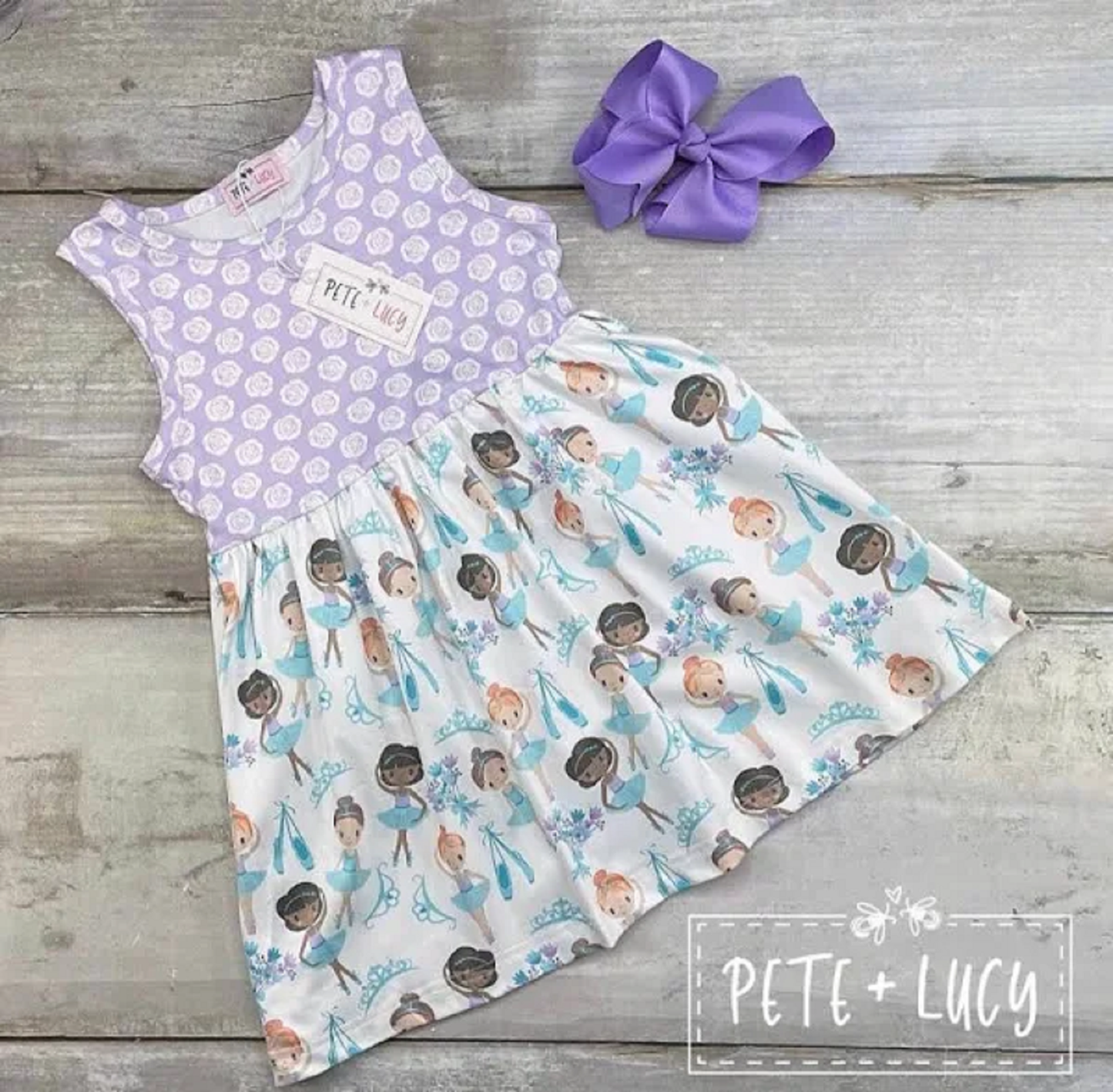 Pete + Lucy Dream of Dancing Short Sleeve Dress