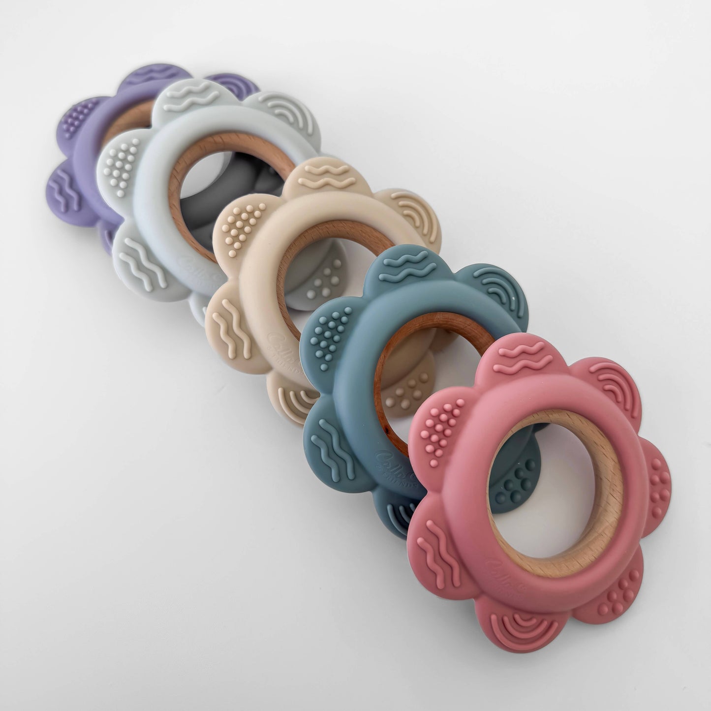 Garden Party Teether Collection - Flower: Purple