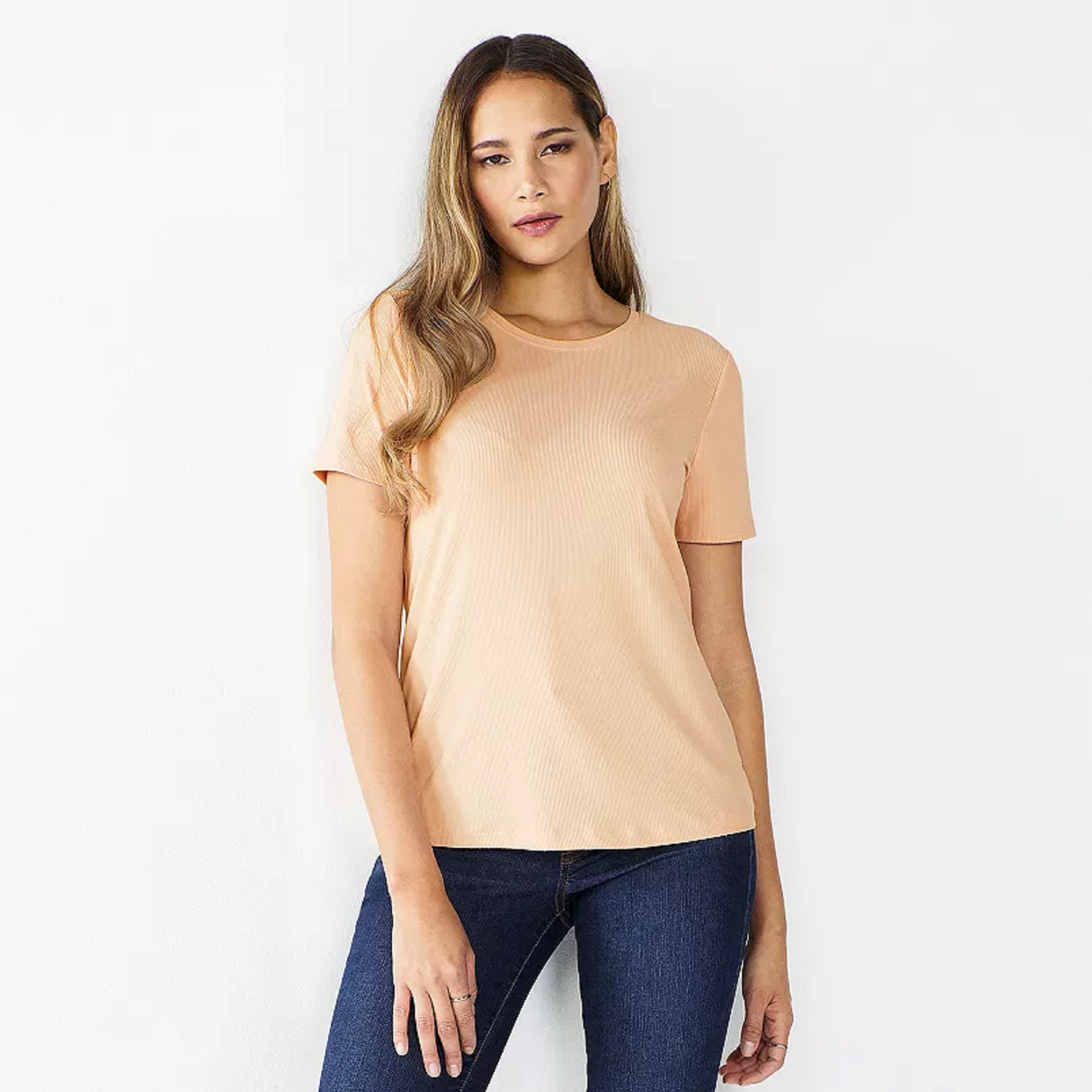 Women's Nine West Essential Crewneck Tee Faint Whisper