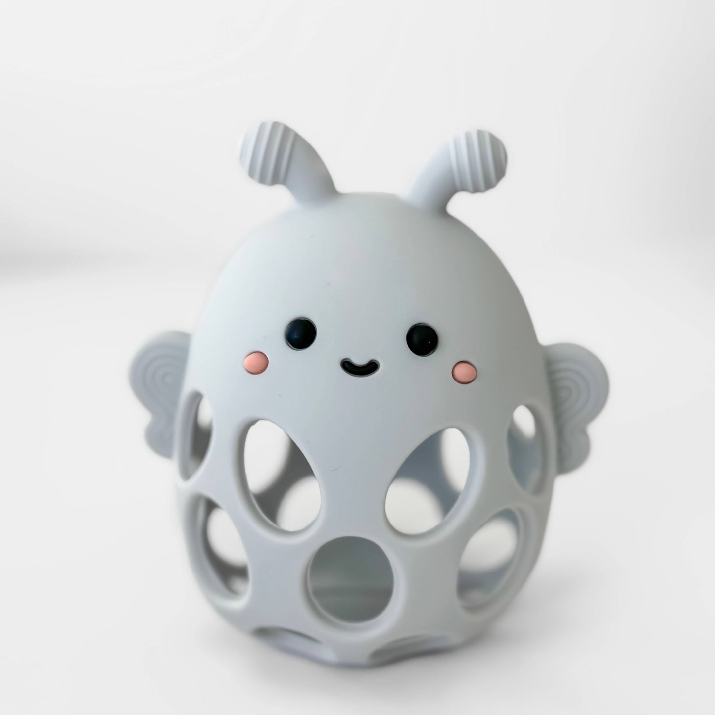 Garden Party Collection - Honey Bee Teether: Powder Blue