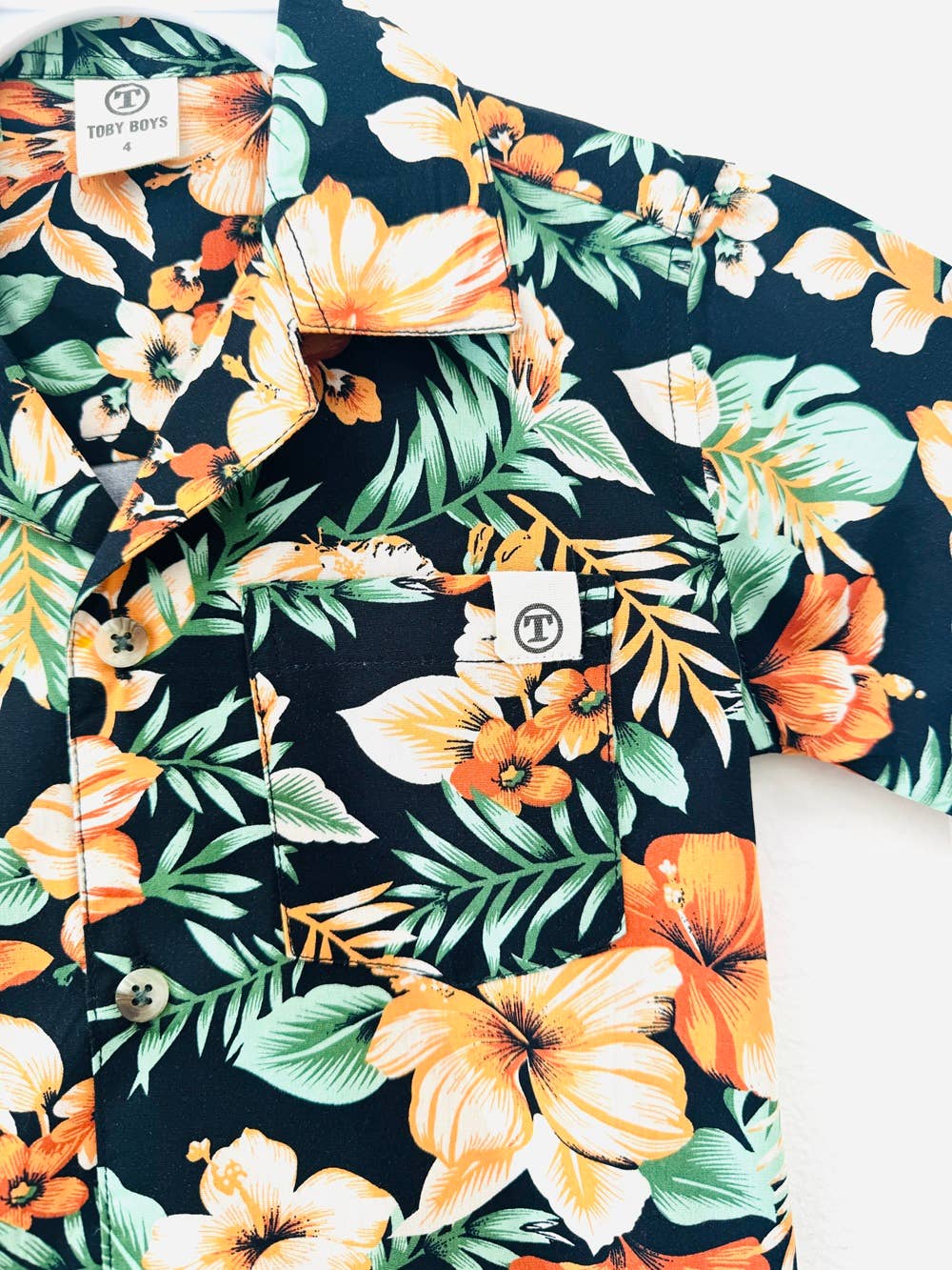Boys Hawaiian(Aloha) Button Down Shirt