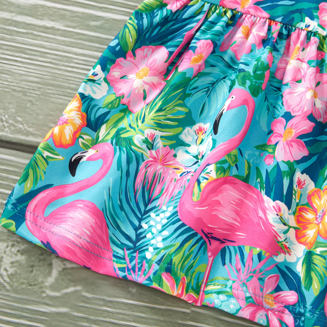 Flamingo Garden Short  Set P+L