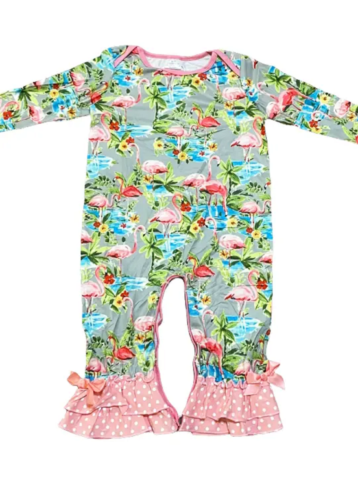 Baby Girl's Flamingo Romper