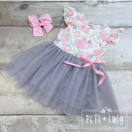 Pete + Lucy Floral Tulle Dress