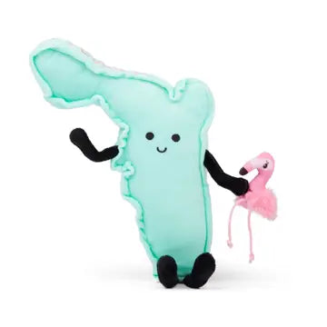 Florida Stuffed State Plush with Flamingo – Stuffed States