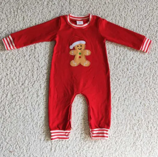 Christmas Gingerbread Baby Romper