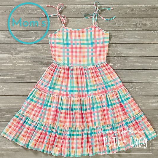 Pete + Lucy Summertime: Gingham - Mom Dress