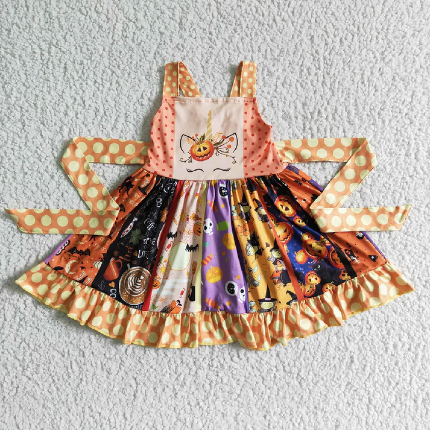 Girls Halloween Twirl Dress