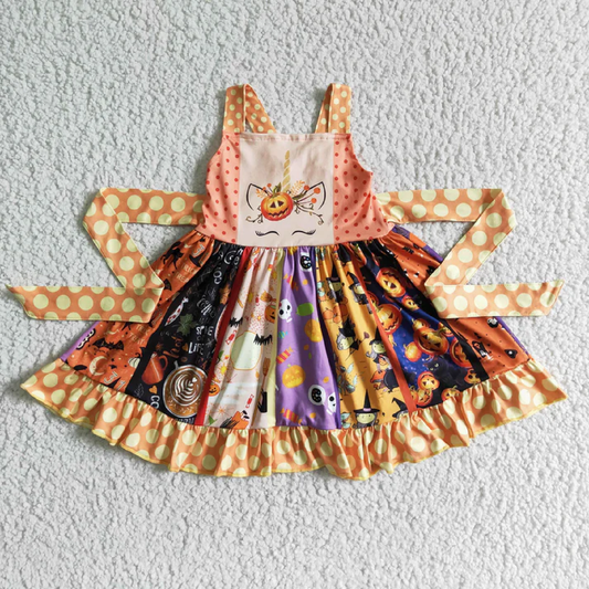 Girls Halloween Twirl Dress