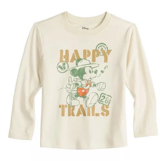 Toddler Boy Disney Mickey Mouse "Happy Trails" Long Sleeve Graphic Tee by Jumping Beans®