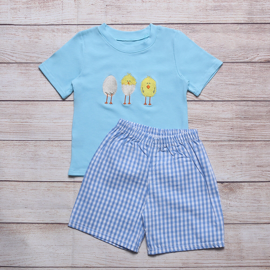 Boys Hatching Chick Short Set