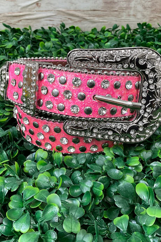 Hot Pink RHINESTONE & GLITTERY BELT for Kids