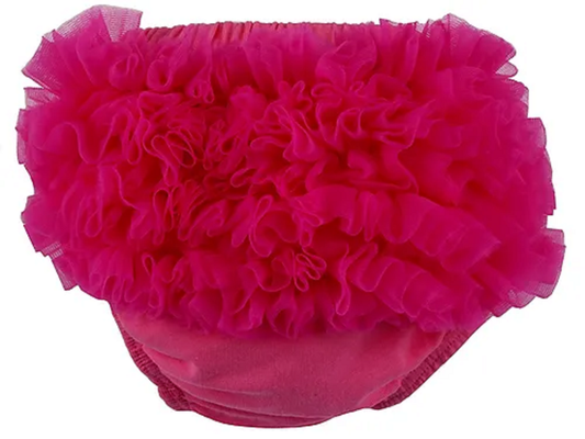 Hot Pink Ruffle Baby Bloomer