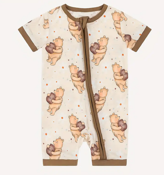 Hunny Bear Bamboo Romper