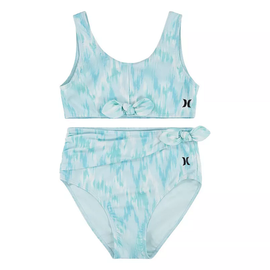 Hurley Wrap Bikini Top & Bottoms Swimsuit Set