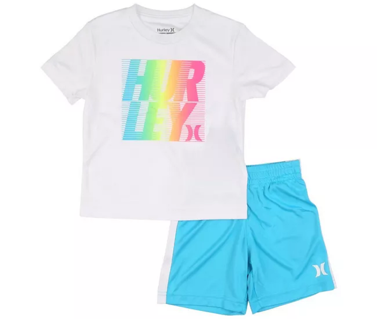 Hurley Toddler Boys 2-pc. Stack 'Em Up Short Set