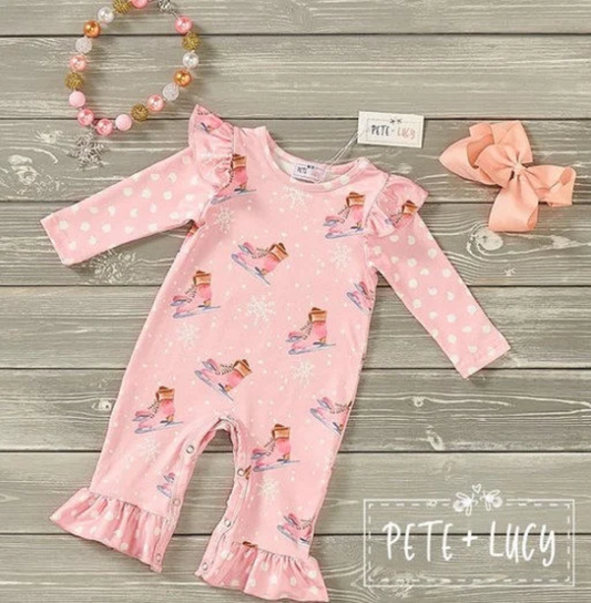 Pete + Lucy Ice Princess Long Sleeve Romper