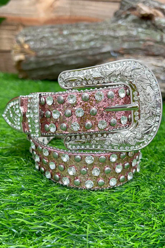 Pink RHINESTONE & GLITTERY BELT for Kids