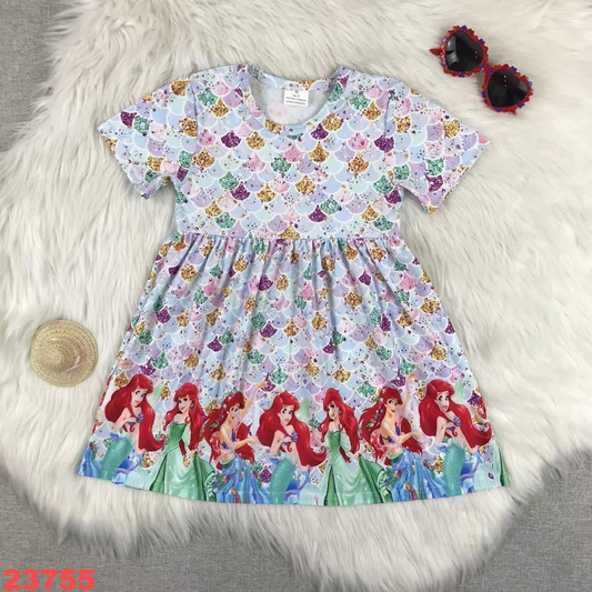 Sea Creature Short Sleeve Dress