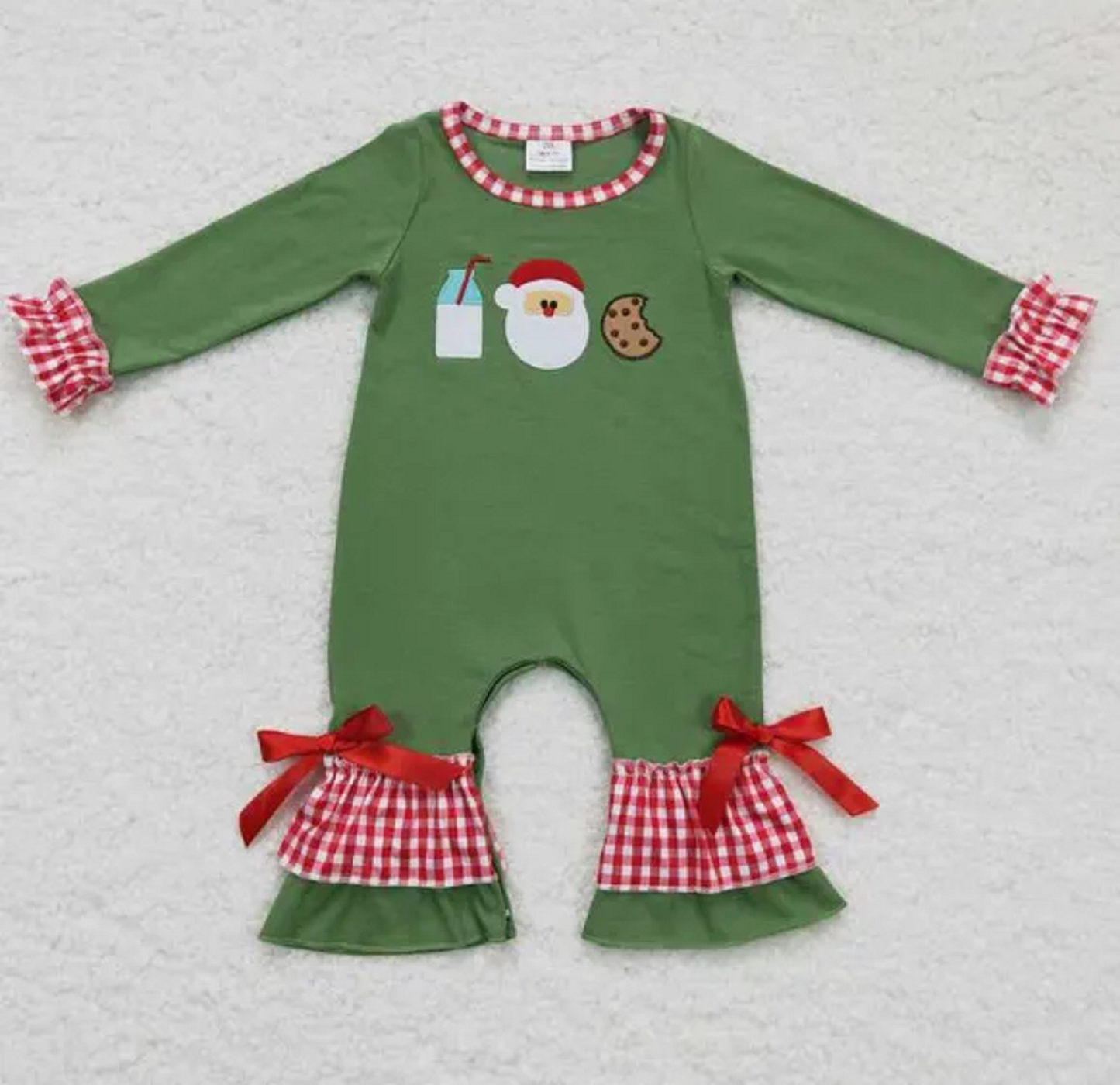 Santa Milk & Cookies Baby Romper