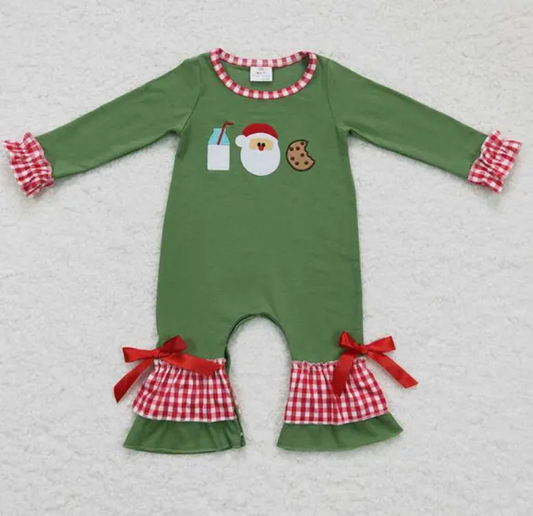 Santa Milk & Cookies Baby Romper