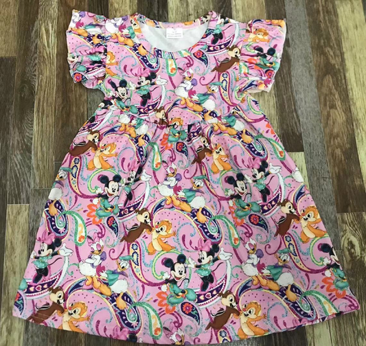 Paisley Short Sleeve Dress