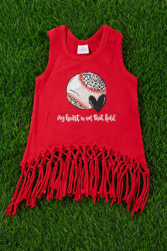 My heart is on the Field Fringe Tshirt