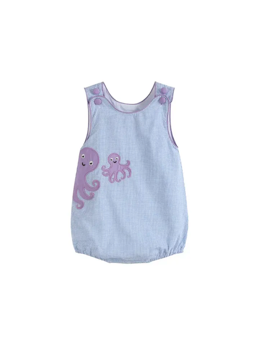 Lil Cactus Blue Octopus Romper