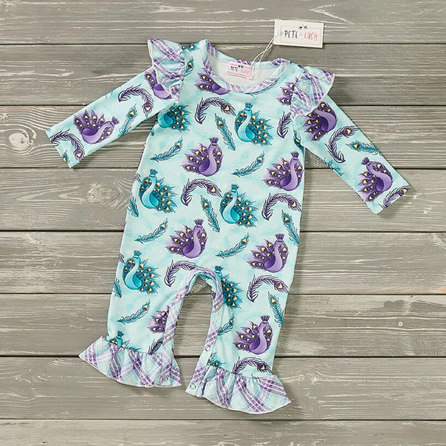 Pete + Lucy Mystical Peacock Romper