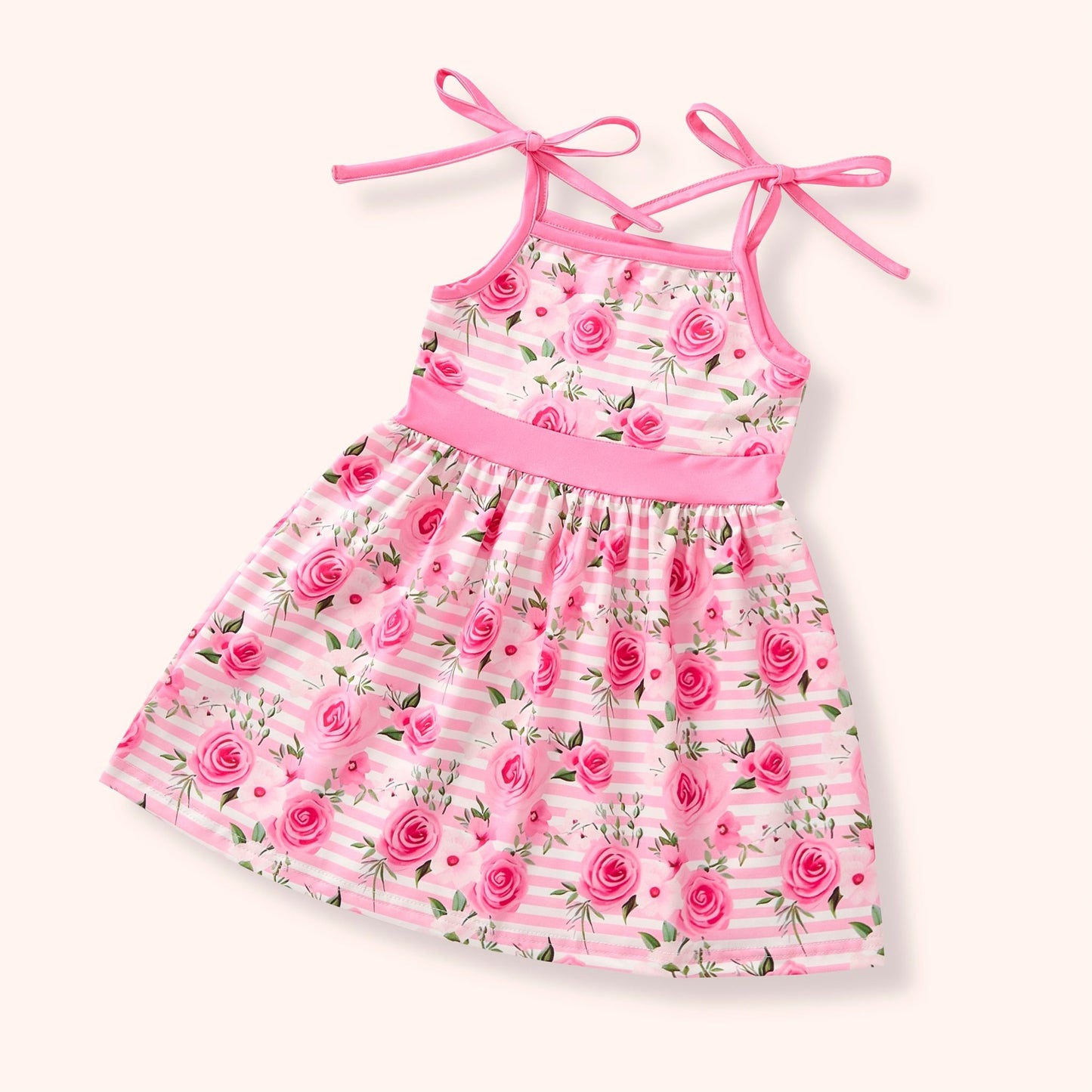 Pete + Lucy Pink Posies Sleeveless Dress