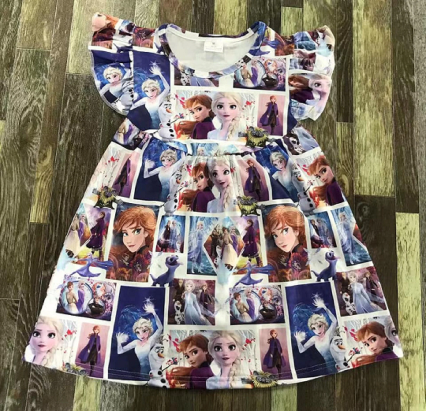 Cartoon Dress Short Sleeve