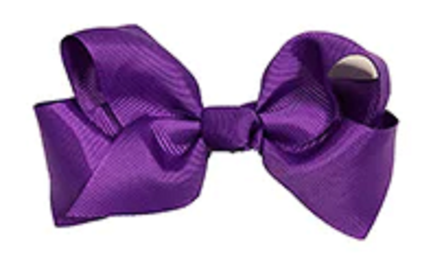 Girls Purple Hair Bow