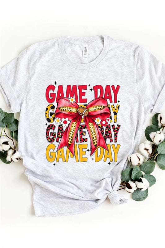 Red & Yellow Game Day Football Tshirt